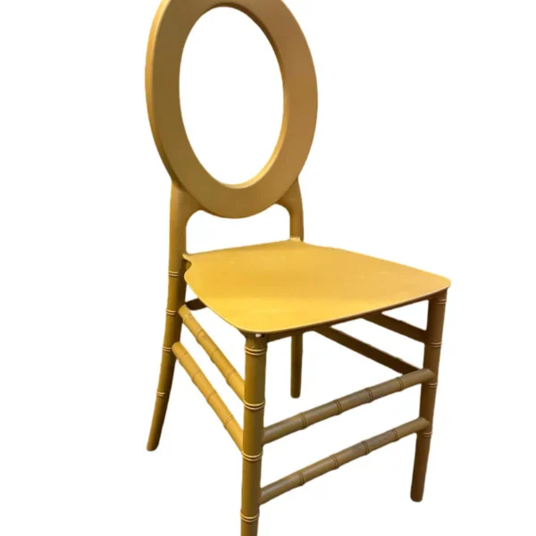 Gold O back chair