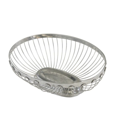 Stainless Steel Oval Bread Basket