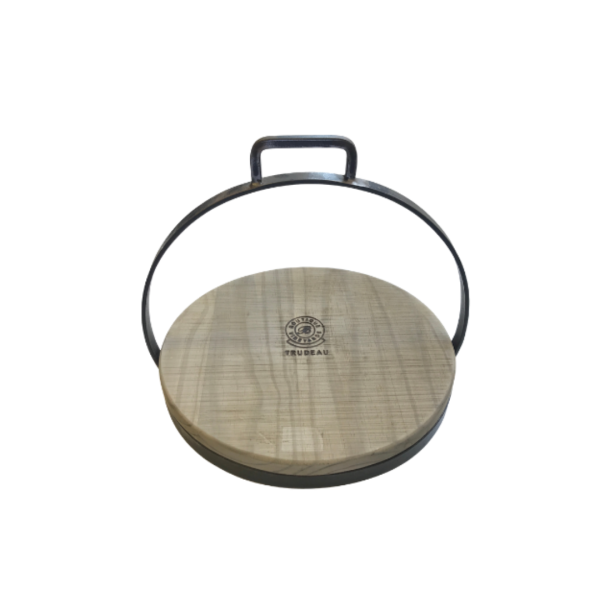 1 Tier Wood And Metal Cheese Stand