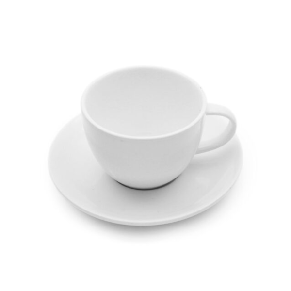 Coupe Tea Cup and Saucer