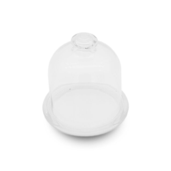 Glass Butter Pad With Dome Lid