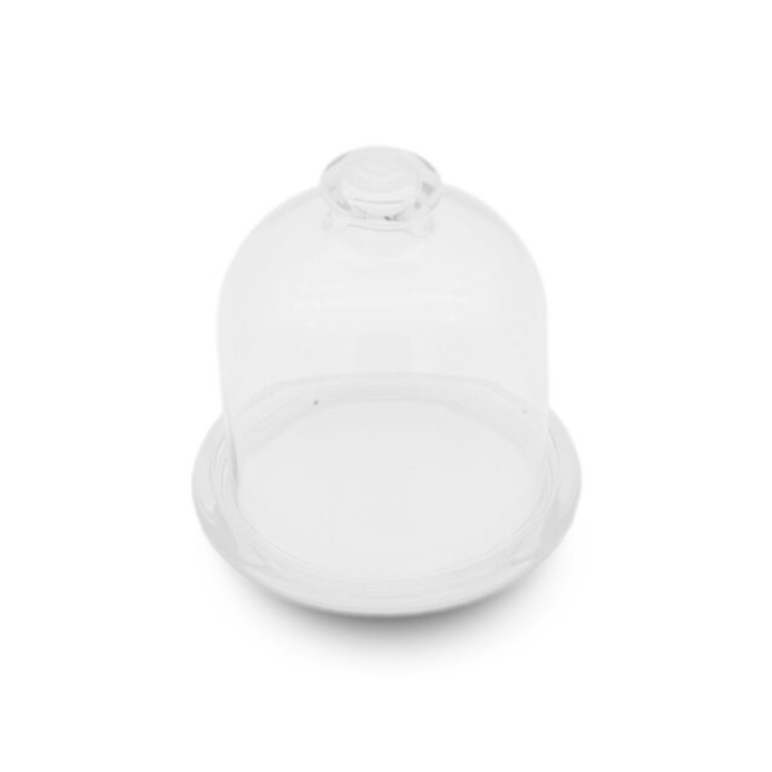 Glass Butter Pad With Dome Lid Glass Butter Pad With Dome Lid