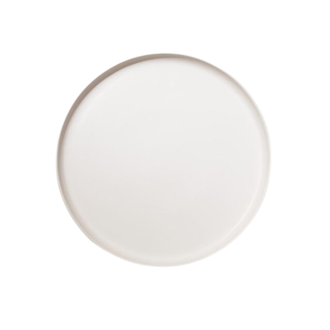 Matte White Country Road Round Tapas Platter Matte White Country Road Round Tapas Platter
