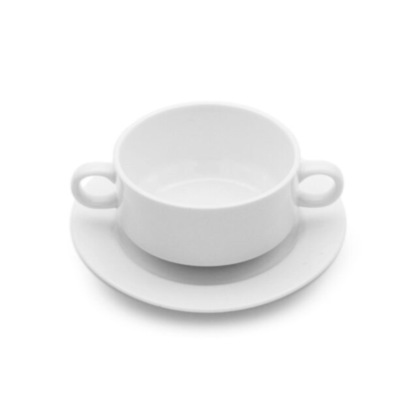 Coupe Soup Cup and Saucer – 9.5cm