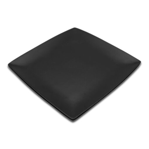 Matte Black Square Dinner Plate