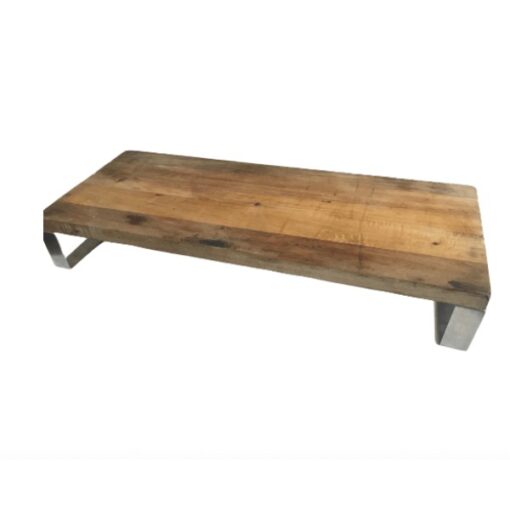 Rectangle Wood Serving Board With Metal Handles