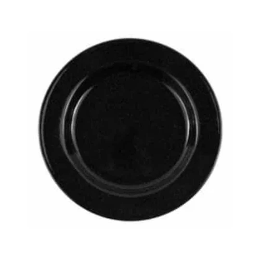 Black Acrylic Sea Sponge Underplate Black Acrylic Sea Sponge Underplate